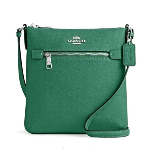 Coach Handbags - Coach mini Rowan crossbody bag. Green. NWT.